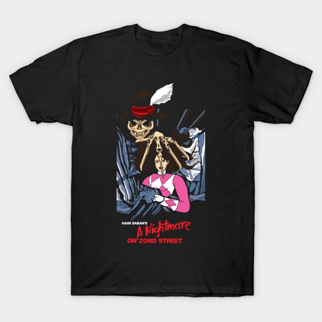 A Nightmare On Zord Street T-Shirt by Daletheskater